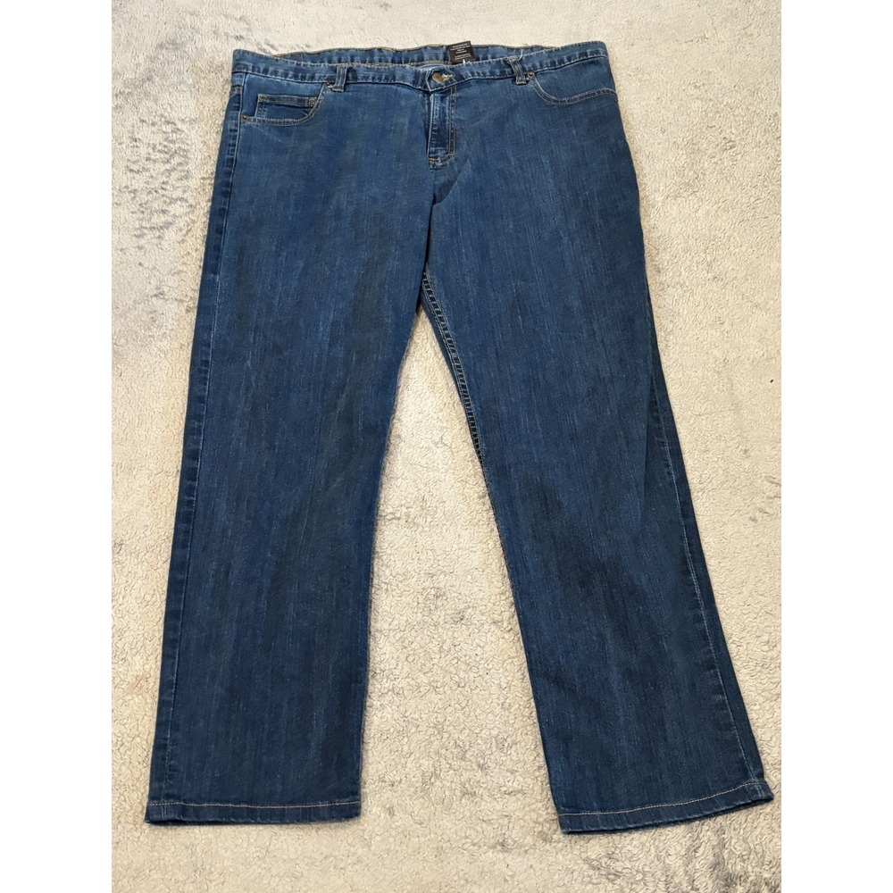 Dearborn Jeans Mens 42 Blue Denim USA Fabric 100% Cotton Dark Wash Casual